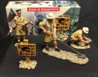 King And Country Ea013 The Mine Sweeper Aussie Rtd 1/30th Rare Metal Detectors