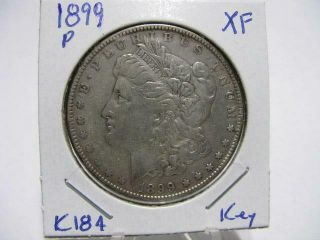 Very Rare 1899 P Morgan Dollar Xf,  Estate Coin K184