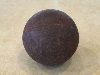 Rare Civil War Cannon Ball - Vicksburg - 4 1/4 Lb’s - Great Patina -