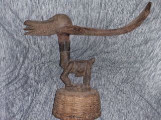 Rare Antique/vintage Bamana Chi Wara Horizontal Antelope Mali Head Crest