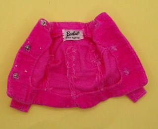 Vintage Barbie Japanese Exclusive 2615 - Pink Velvet Jacket RARE 2