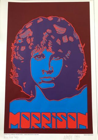 Jim Morrison - The Doors Poster Peter Marsh Artist Proof Rare