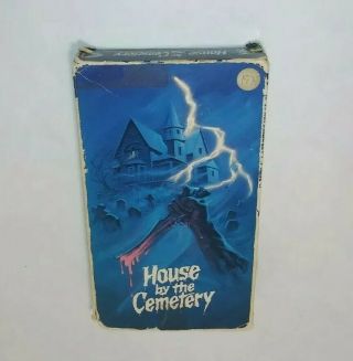 House By The Cemetery - Fulci - Vhs Rare Vestron - Vintage Horror Intact Box