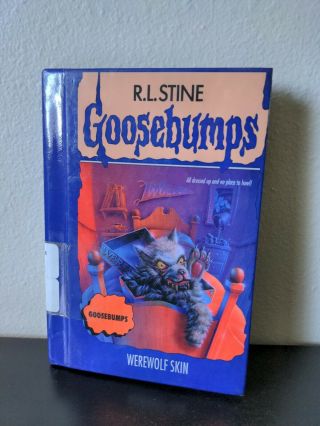 Werewolf Skin Goosebumps 60 - R.  L.  Stine - Rare Follettbound Hardcover 1997