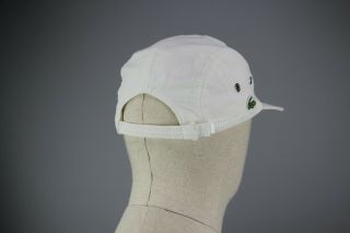 Ultra Rare Vintag Lacoste 5 Panel Made in France White cap Size 2 3