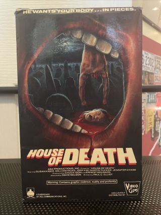 House Of Death Vhs Rare Horror Big Box Slasher Video Gems