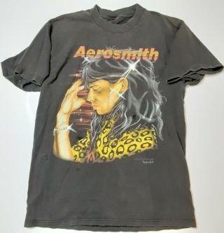 Vintage 1994 Aerosmith Steven Tyler Get A Grip Concert T Shirt Sz M/l - Rare
