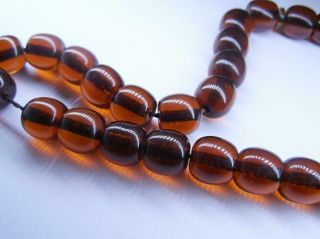 Rare Natural Kehribar Islamic Prayer Beads Rosary Tesbih Mesbaha سبحة تراب كهرب