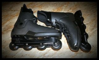 1988 Vintage Rollerblade Lightning Inline Skates Black Size 13 Mens 608 Rare