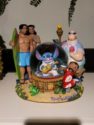 Lilo & Stitch Stitch As Elvis Disney Snow Globe Rare No Box