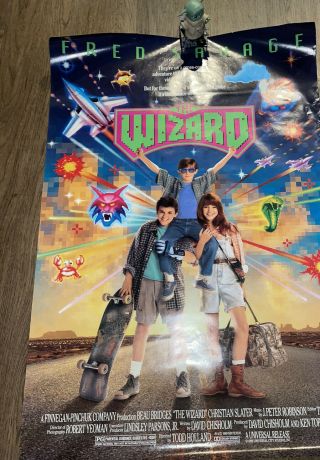 The Wizard 1989 Movie Poster Rare Vintage Fred Savage Video Game Film