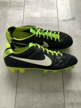 Nike Tiempo Legend Iv Fg Football Cleats Leather Acc Us11.  5 Uk10.  5 Eur45.  5 Rare