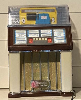 Rare Thomas Collectors Edition Jukebox Am/fm Radio Cassette Model 1960 Bar