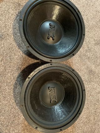 Mtx Thunder Black 3000 12in Subwoofers Old School Rare