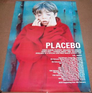 Placebo Stunning Rare U.  K.  Rec Com Promo/tour Poster 