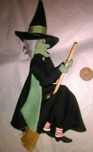 Wizard Of Oz Wicked Witch Xmas Ornament Gladys Boalt 1986 Signed Land Of Oz Rare