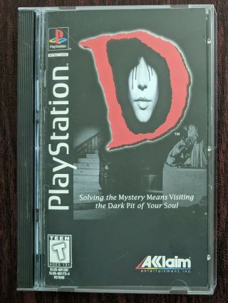D Complete Long Box Sony Playstation 1 Ps1.  Very Rare.  Discs Look