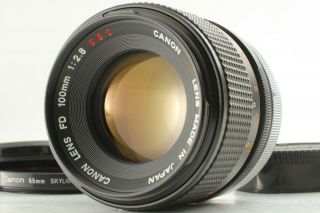 Rare " O " [near,  ] Canon Fd S.  S.  C.  100mm F/2.  8 Ssc Telephoto Mf Lens Japan