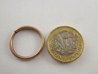 Rare Large Antique Georgian / Victorian 9ct Gold Split Ring Chain Seal Fob 2.  5 G