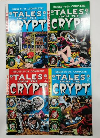 Tales From The Crypt - Volumes 3 - 6 - Rare - 1996 - Ec Reprint Graphic Novels Tpb