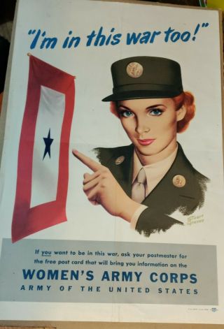 Rare Ww2 Poster For Women 