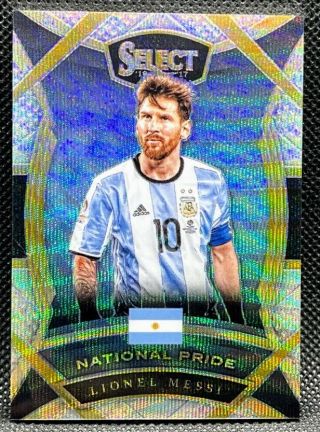 2017 - 18 Panini Select =lionel Messi= National Pride 2 Argentina Rare