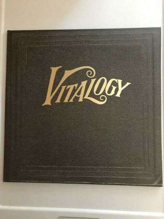 1994 Pearl Jam Vitalogy E 66900 W/book Vinyl Record Lp Rare Ex Ex