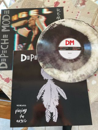 Depeche Mode - Rare - Playing The Angel - Remix - Splatter - Lp Black White Splatter - Tour