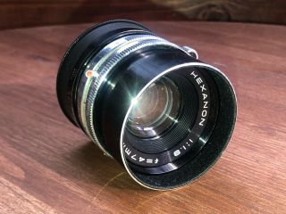 Rare rangefinder Konishiroku Hexanon lens 1963 47mm f:1.  9 adapted to Sony E 2