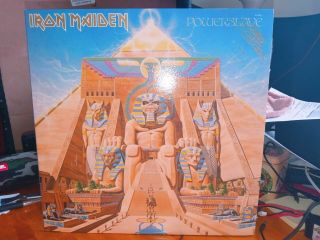 Iron Maiden Powerslave Lp Vinyl Promo 1984 Capital Release Vhtf Rare