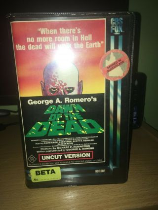 Dawn Of The Dead 1978 Uncut Beta Not Vhs George A.  Romero.  Rare