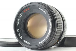 [near Mint] Rare " O " Canon Fd 100mm F/2.  8 S.  S.  C.  Lens From Japan