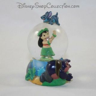 Mini Snow Globe Disney Lilo Et Stitch Petite Boule à Neige Rare 7 Cm (dou)