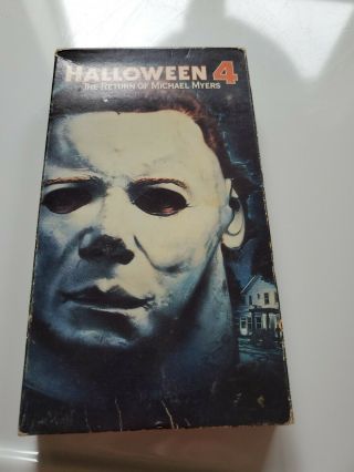 Halloween 4  On Beta Betamax Tape W/ Cover 1989 Horror Rare Not Vhs