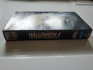 HALLOWEEN 4  on BETA BETAMAX TAPE W/ COVER 1989 Horror RARE NOT VHS 2