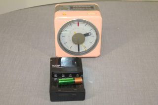 Vintage Sony Icf - A10w Am/fm Radio Alarm Analog Clock Pink - Tested/working Rare