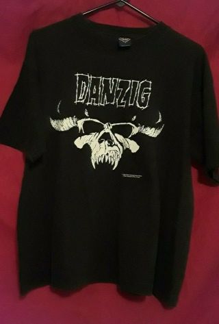 Vintage 2000 Glenn Danzig Samhain Lg Shirt Evilive Rare Misfits Logo Punk Vtg