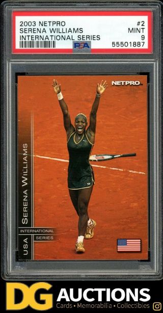 2003 Netpro Serena Williams International Series Rookie Psa 9 Rc Rare