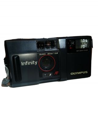 Olympus Infinity Af - 1 35mm 2.  8 Zuiko Lens Stylus Film Camera Weatherproof Rare
