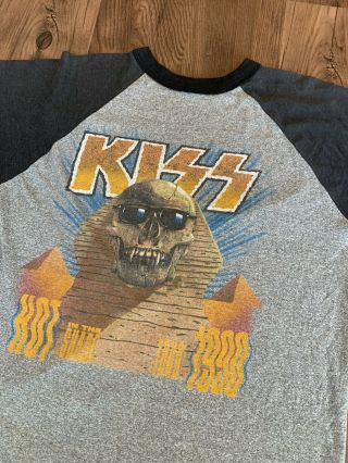 1990 Kiss Hot In The Shade Tour Baseball Raglan T Shirt Vintage Rare Xl Signal
