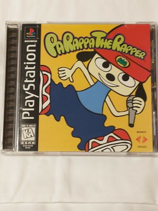 Parappa The Rapper Sony Playstation 1 Ps1 Game Black Label Rare And Oop