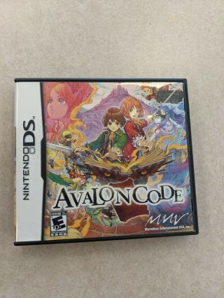 Avalon Code (nintendo Ds,  2009) Complete Rare And