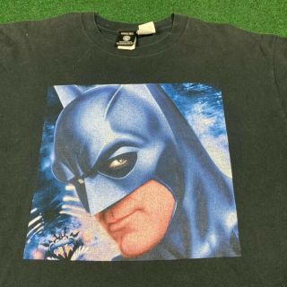 Vintage 1997 Warner Bros.  Batman And Robin Movie Promo Shirt Size XL Rare 2