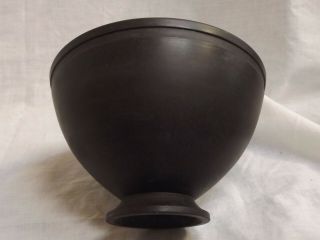 Rare Wedgwood Keith Murray Design Black Basalt Conical Bowl Shape 3813