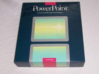 Vintage Macintosh Software Powerpoint 1 1987 " Rare "