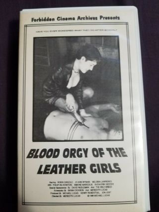 Blood Orgy Of The Leather Girls Vhs Rare /oop /fca/ Cult/ Sexploitation/ Gore