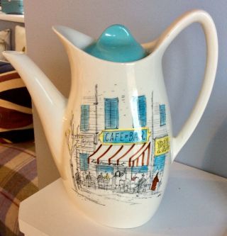 Rare Midwinter Coffee Pot Cannes By Hugh Casson 1960s