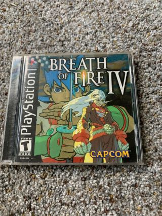 Ps1 Breath Of Fire Iv Authentic Rare