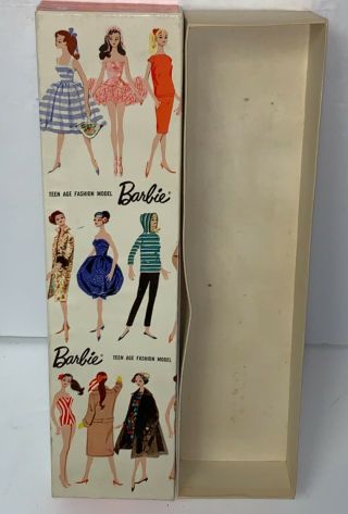 Rare 1st Issue Bubble Cut Barbie Doll 850 Box Only Vintage 1960 