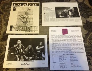 Alice In Chains Rare 1992 Dirt Press Kit Photo Columbia Mad Season